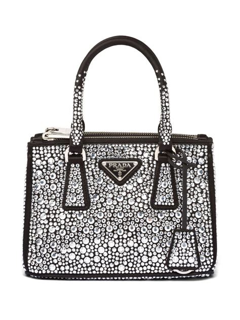 prada crystal embellished|Prada Crystal Embellished Bag .